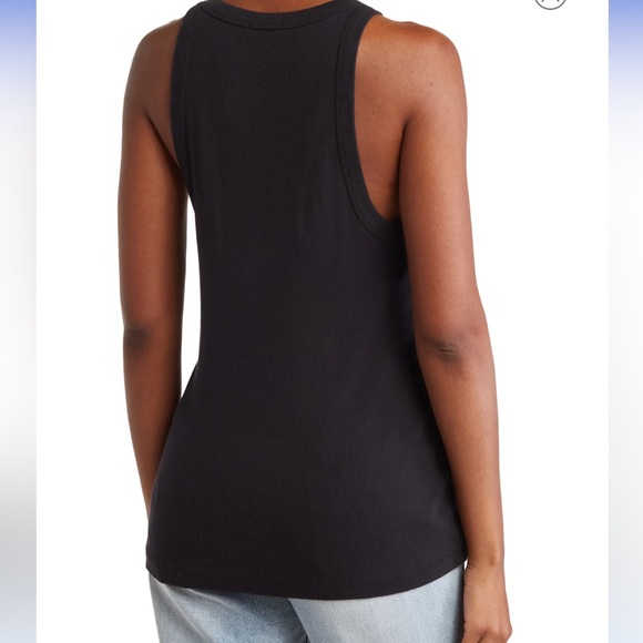 James Perse Ribbed Racerback tank size 2 - Picture 4 of 5